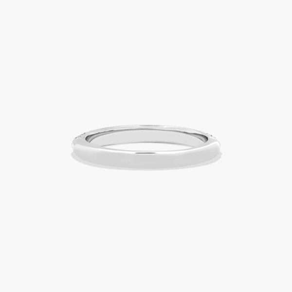 Pavé Knife Edge Lotus Band - Image 5