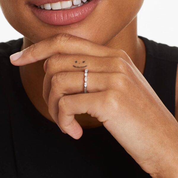 Shared Prong Marquise Diamond Ring - Image 2