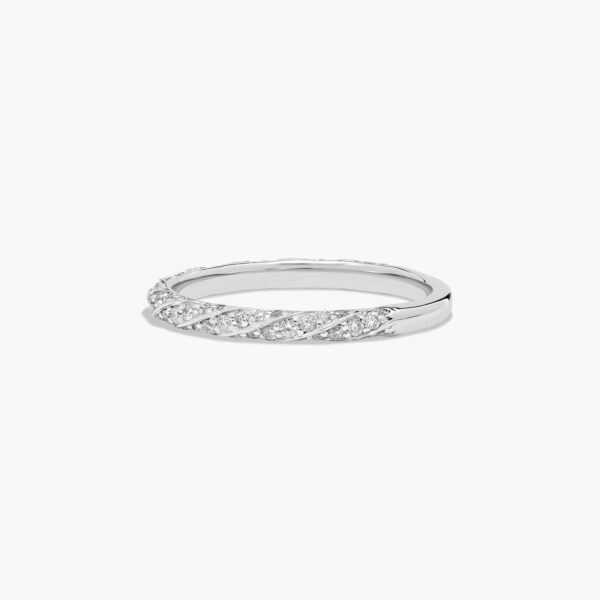 Twisted Pavé Wedding Ring - Image 3