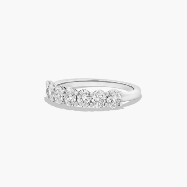 Seven Stone Oval Shape Diamond Anniversary Ring - Image 4