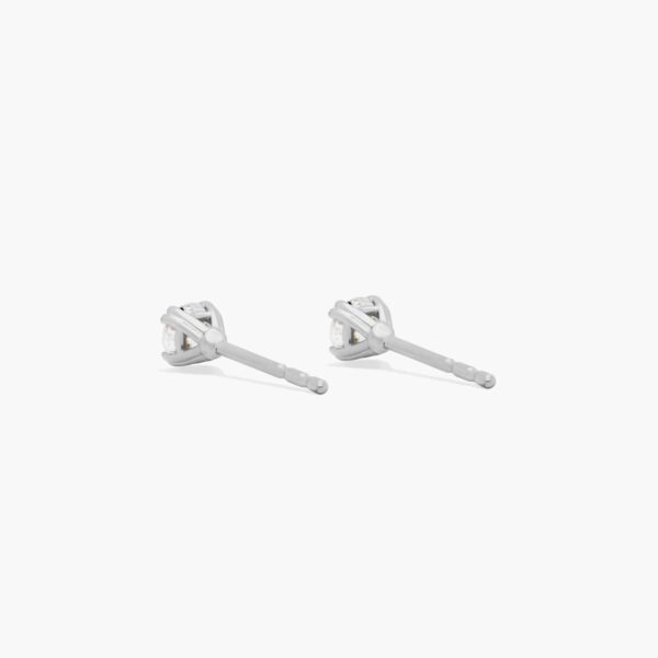 Double Prong Diamond Stud Earrings - Image 6