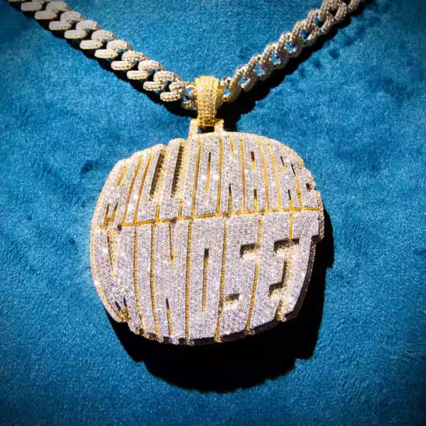 hip-hop large size moissanite pendant .