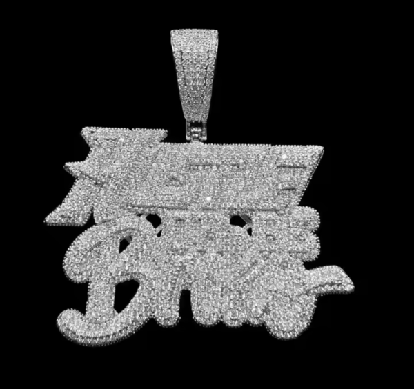hip-hop large size moissanite pendant . - Image 4