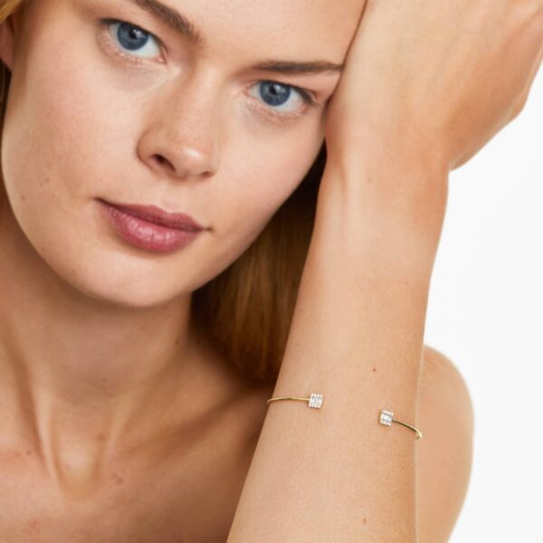 Gold Open Luxe Diamond Bracelet - Image 3
