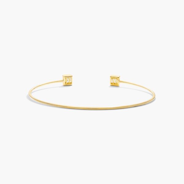 Gold Open Luxe Diamond Bracelet - Image 6