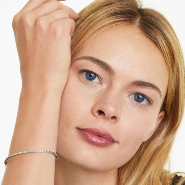 Gold Baguette Diamond Bangle - Image 5