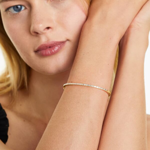Baguette Diamond Bangle - Image 3