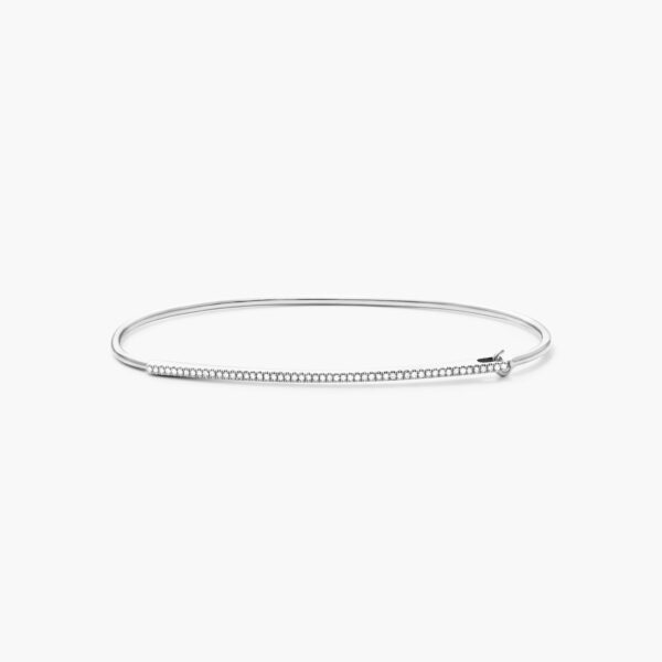 Diamond Stackable Bangle Bracelet - Image 3