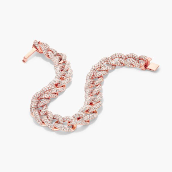 Diamond Curb Chain Bracelet - Image 3