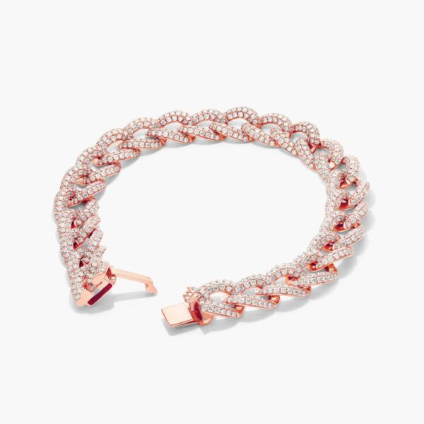 Diamond Curb Chain Bracelet - Image 6