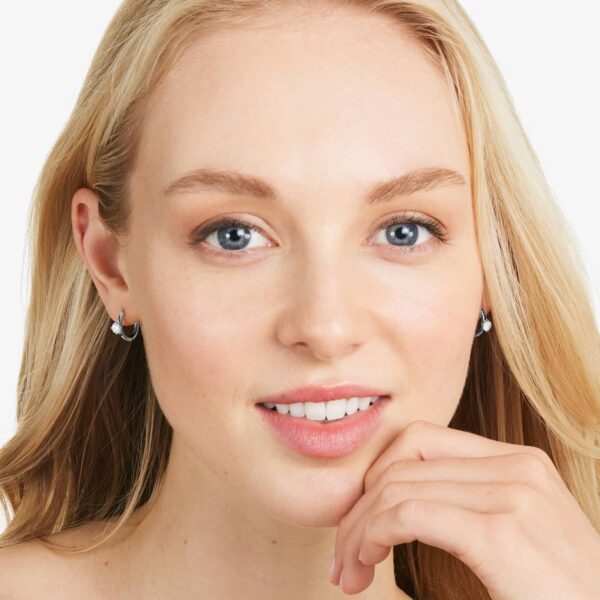 Diamond Solitaire Hoop - Image 2
