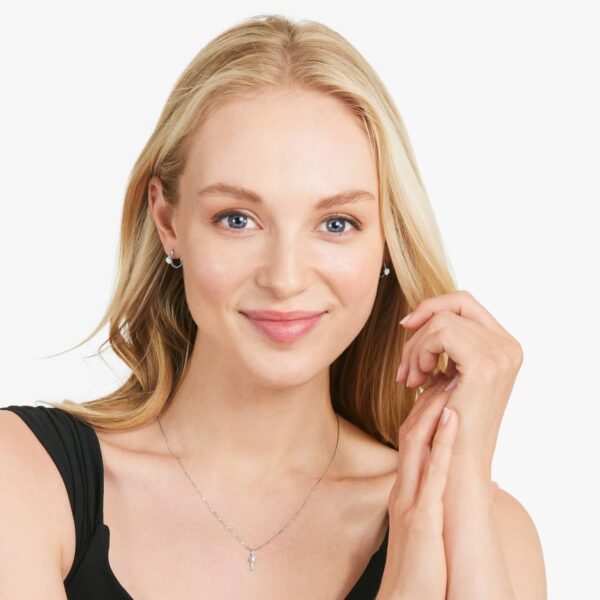Diamond Solitaire Hoop - Image 5