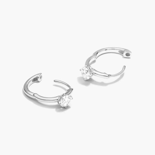 Diamond Solitaire Hoop - Image 6
