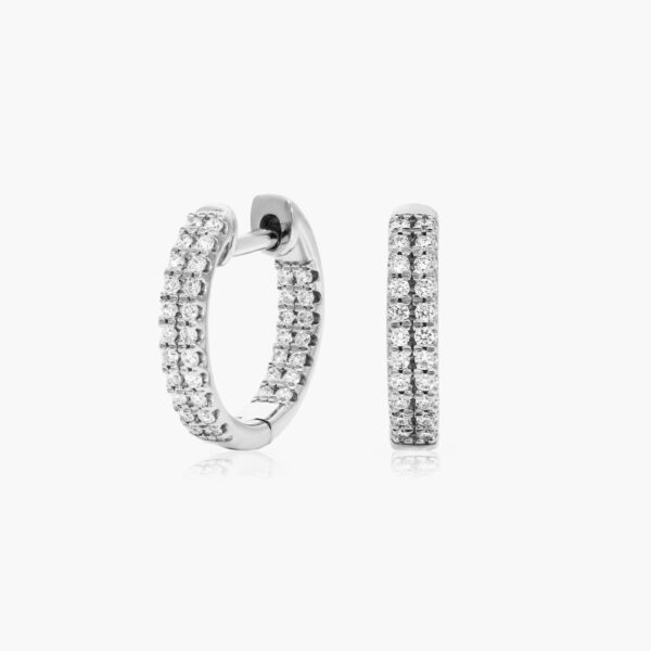 Inside-Out Pavé  Diamond Hoop Earrings