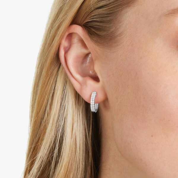 Inside-Out Pavé  Diamond Hoop Earrings - Image 4