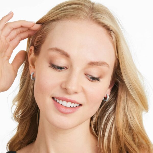 Inside-Out Pavé  Diamond Hoop Earrings - Image 5