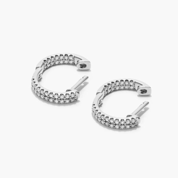 Inside-Out Pavé  Diamond Hoop Earrings - Image 6