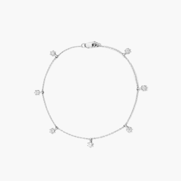 Diamond Dangle Station Bracelet