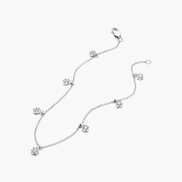 Diamond Dangle Station Bracelet - Image 4