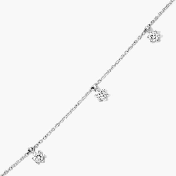Diamond Dangle Station Bracelet - Image 2