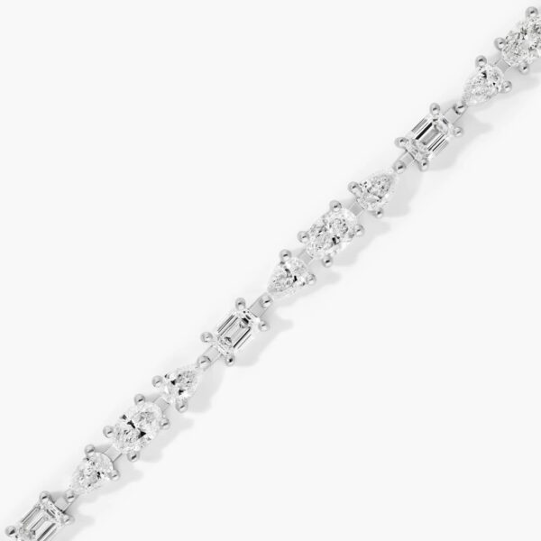 Fancy Array Diamond Tennis Bracelet - Image 6