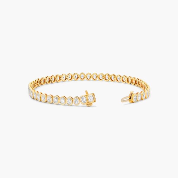 Bezel Oval Diamond Tennis Bracelet - Image 3