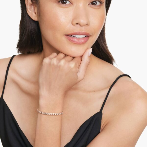 Bezel Asscher Cut Diamond Tennis Bracelet - Image 4