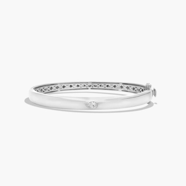 Fancy Bezels Pear Diamond Bangle Bracelet