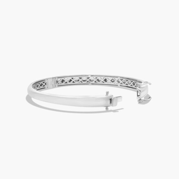 Fancy Bezels Pear Diamond Bangle Bracelet - Image 4