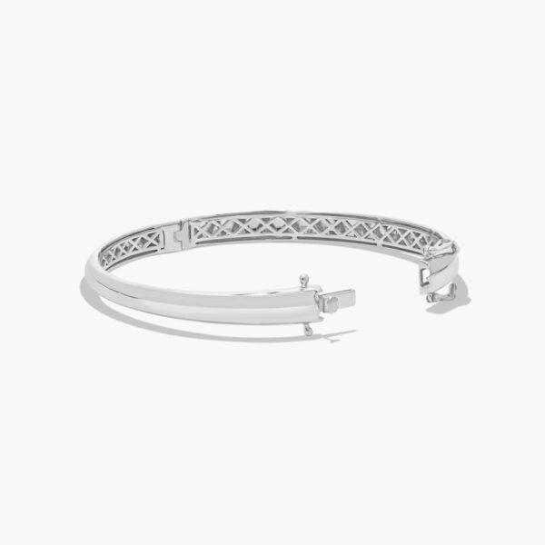 Fancy Bezels  Oval Diamond Bangle Bracelet - Image 3