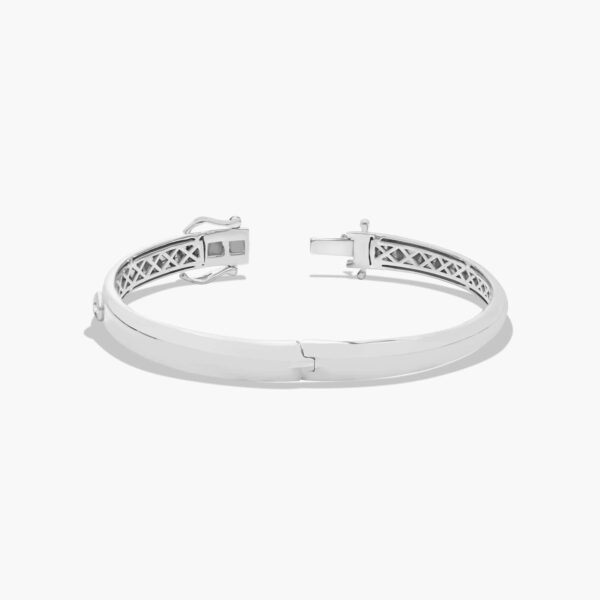 Fancy Bezels  Oval Diamond Bangle Bracelet - Image 6