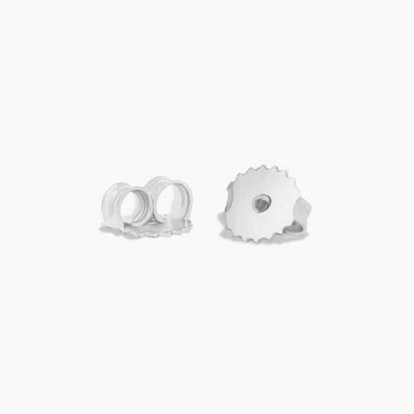 Fancy Bezels Emerald Diamond Stud Earrings - Image 7