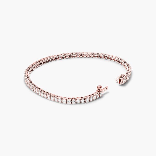 Oval Shape Diamond Tennis Bracelet - Image 3