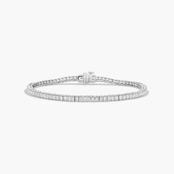 Princess Cut Diamond Tennis Bracelet