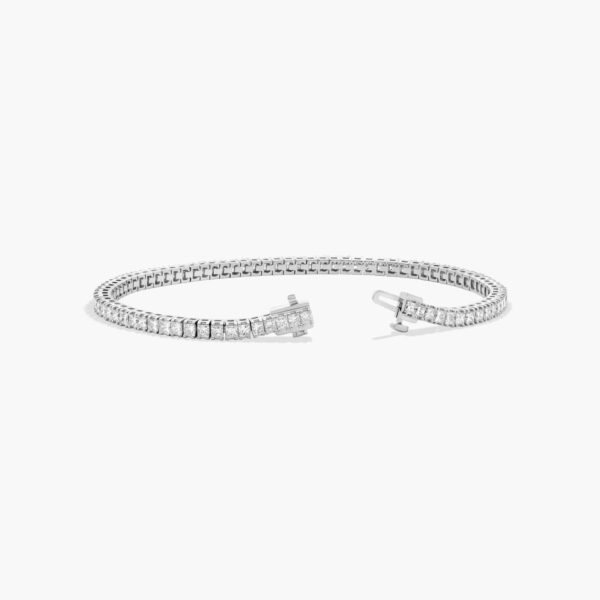 Princess Cut Diamond Tennis Bracelet - Image 3