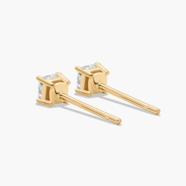 Cushion Shape Diamond Stud Earrings - Image 6