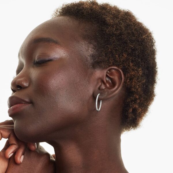 Hoop Diamond Earring - Image 2