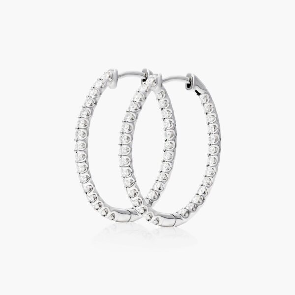 Hoop Diamond Earring