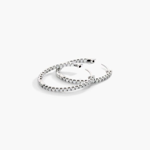 Hoop Diamond Earring - Image 6