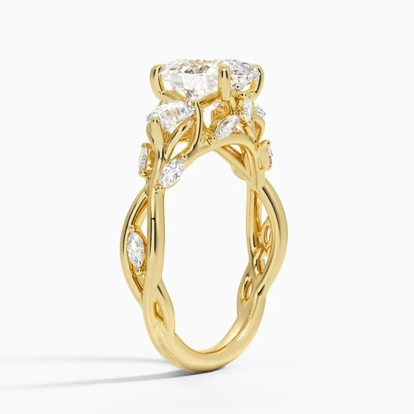 Oval Cut Three Stone Diamond Engagement Ring - Image 2