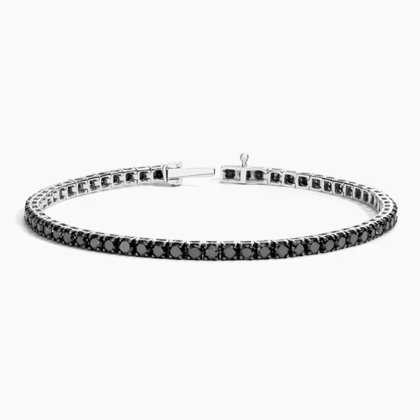 Black Diamond Tennis Bracelet - Image 3