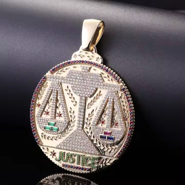 Moissanite Diamond Letter pendant . - Image 5