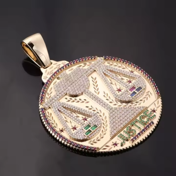 Moissanite Diamond Letter pendant . - Image 3