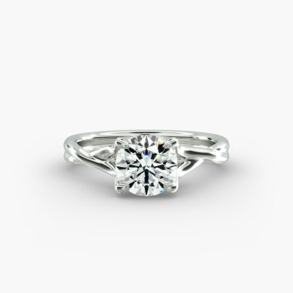 Twisted Shank Contemporary Solitaire