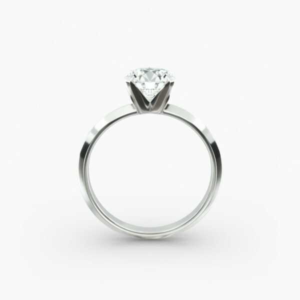 Round cut  Solitaire Engagement Ring - Image 4