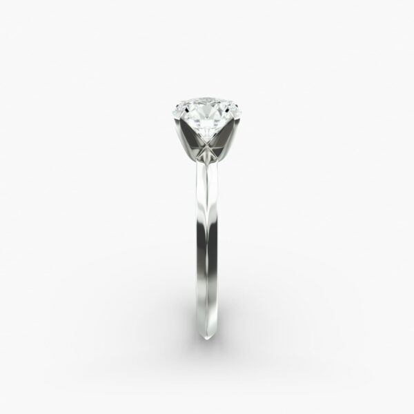 Round cut  Solitaire Engagement Ring - Image 5