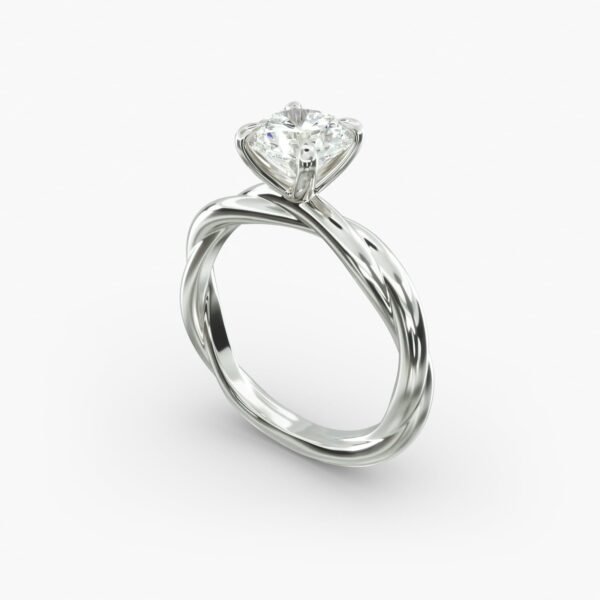 Round cut Solitaire Engagement Ring - Image 7