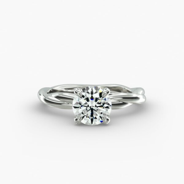 Round cut Solitaire Engagement Ring