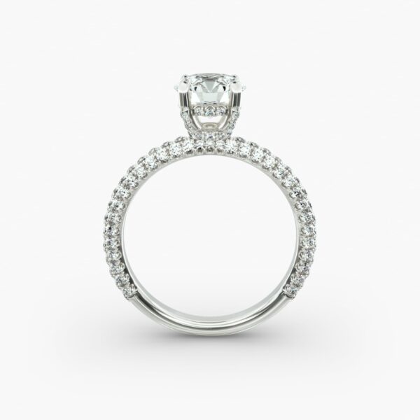 Trio Micropavé Engagement Ring - Image 5