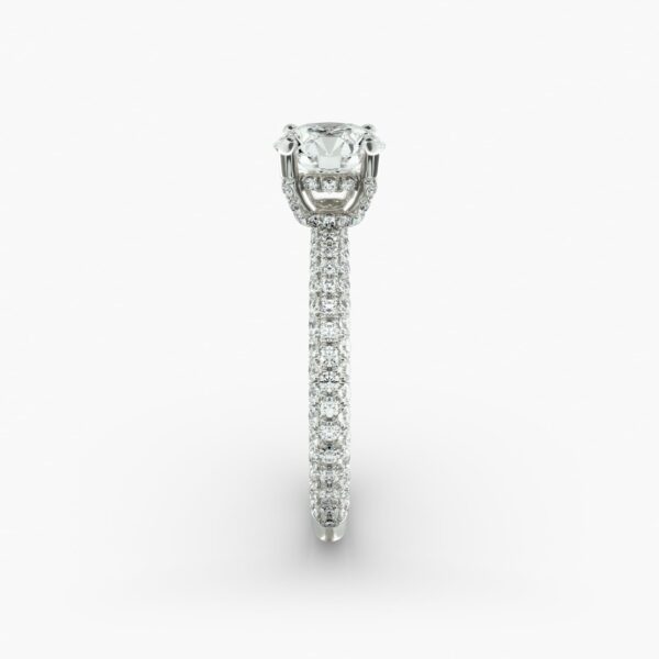 Trio Micropavé Engagement Ring - Image 6